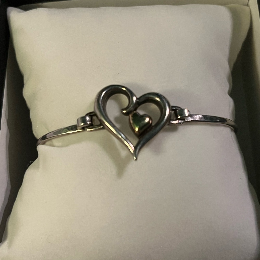 James Avery “joy of my heartt” hook on bracelet. Sterling and 14K gold